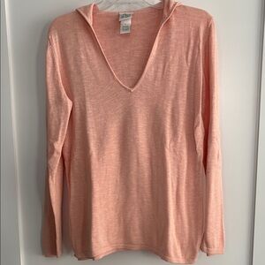 Peach hooded sweater
